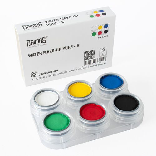 Paleta maquillaje al agua A6 (6x2,5ml)