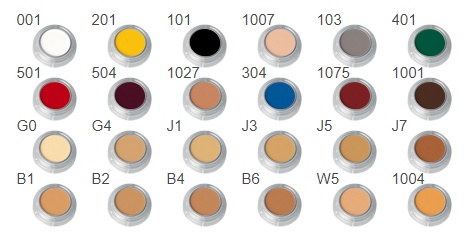 Paleta bases en crema+ crema color k24 (V12 + B12)
