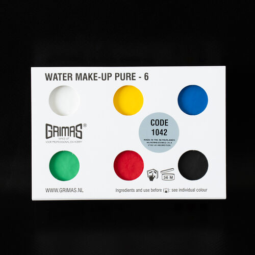 Paleta maquillaje al agua A6 (6x2,5ml)