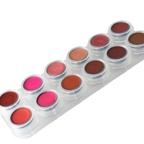 Paleta labiales 12 colores perlados LP