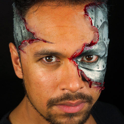 Maquillaje al agua metálico 2,5ml Plata 701