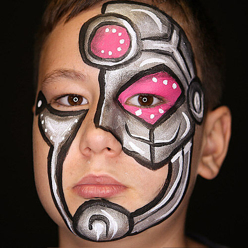 Maquillaje al agua metálico 2,5ml Plata 701