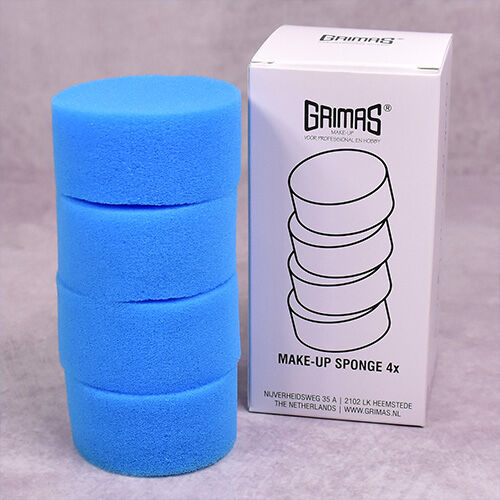 Esponja maquillaje (Redonda) PACK DE 4 UND