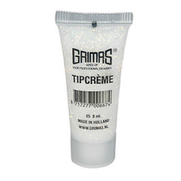 Purpurina en gel (tipcreme) 8ml Blanca- rojo 05